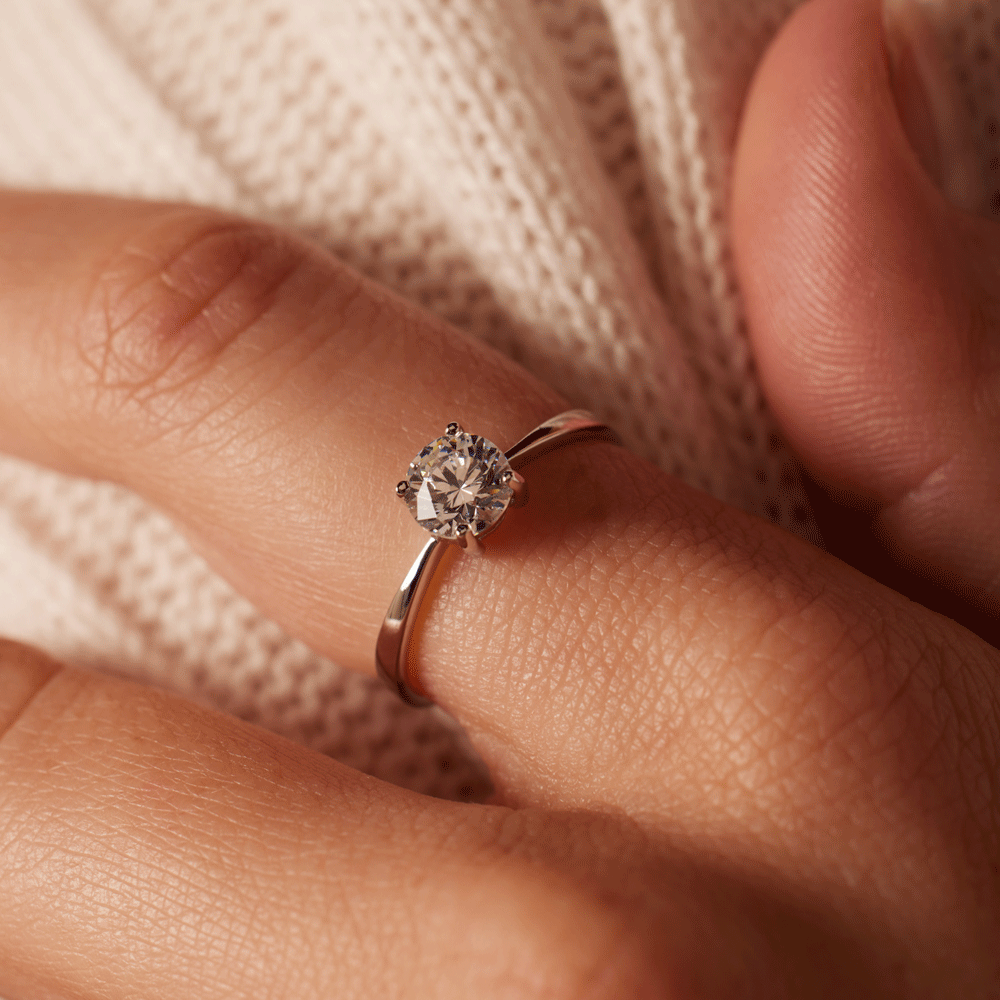 Ring, 925 Silber, mit Zirkonia