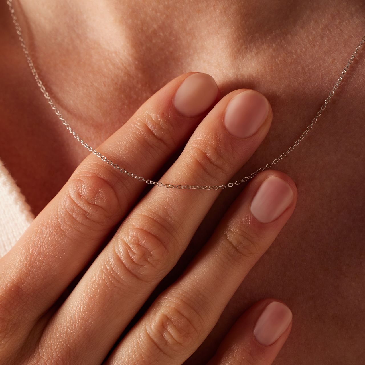 Zilveren ketting met initialen