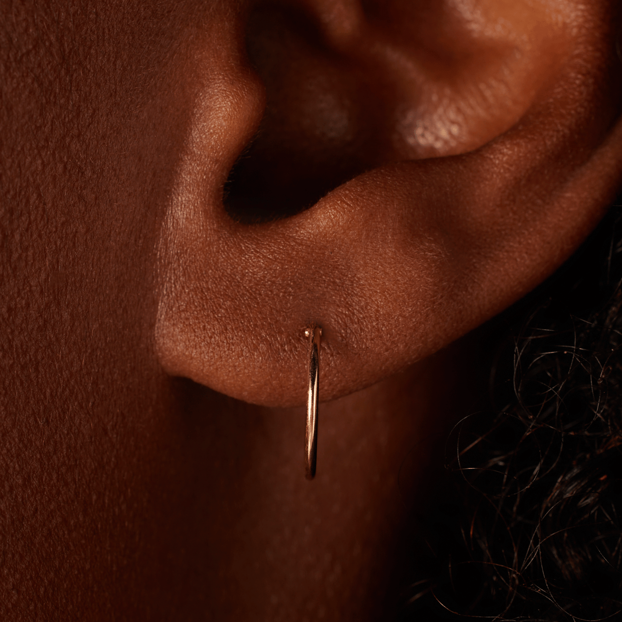 Ohrringe, 585 Gelbgold, 12 mm