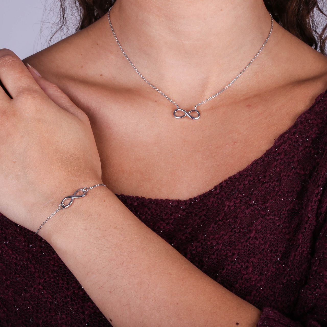 Set aus 925 Silber „Infinity