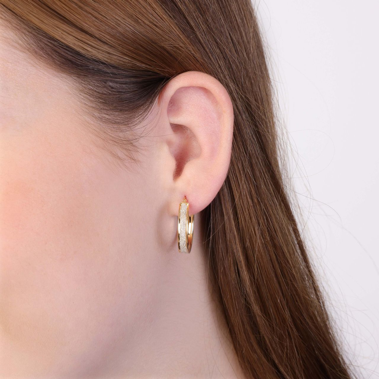 375 Gold Ohrringe, 20mm