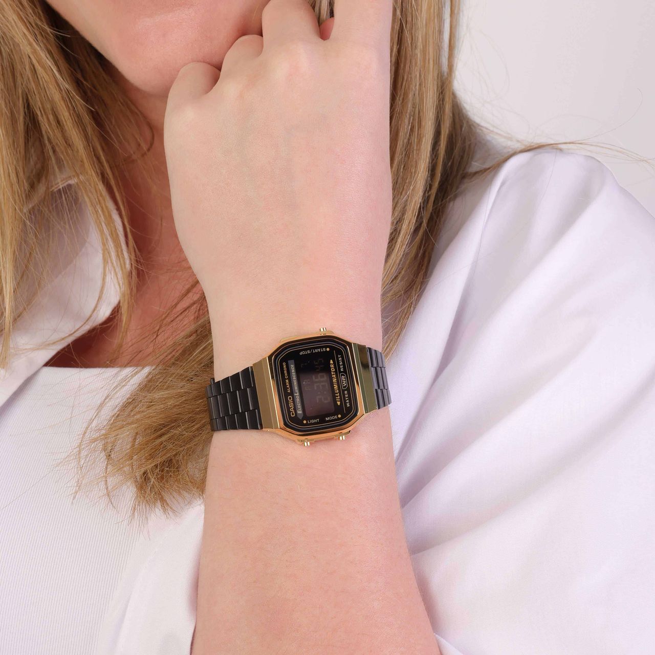 Casio-Armbanduhr A168WEGB-1BEF
