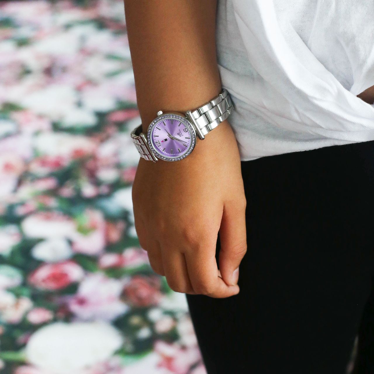 Little Miss Fabulous Armbanduhr mit einem Edelstahlarmband