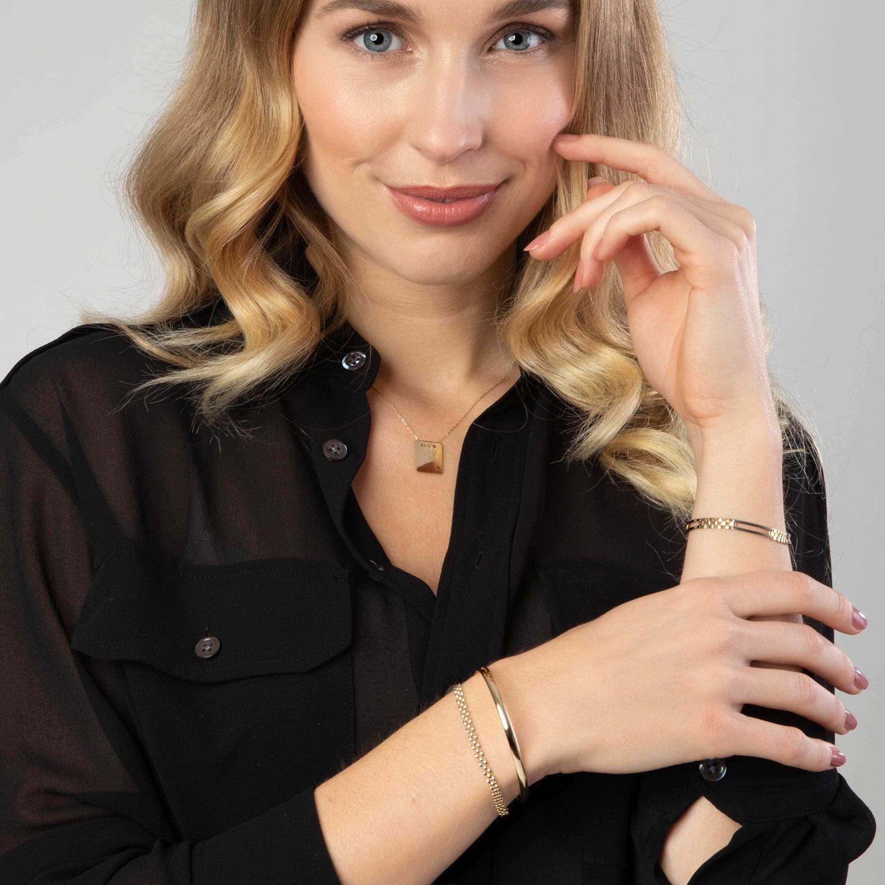 14 karaat bicolor armband fantasie