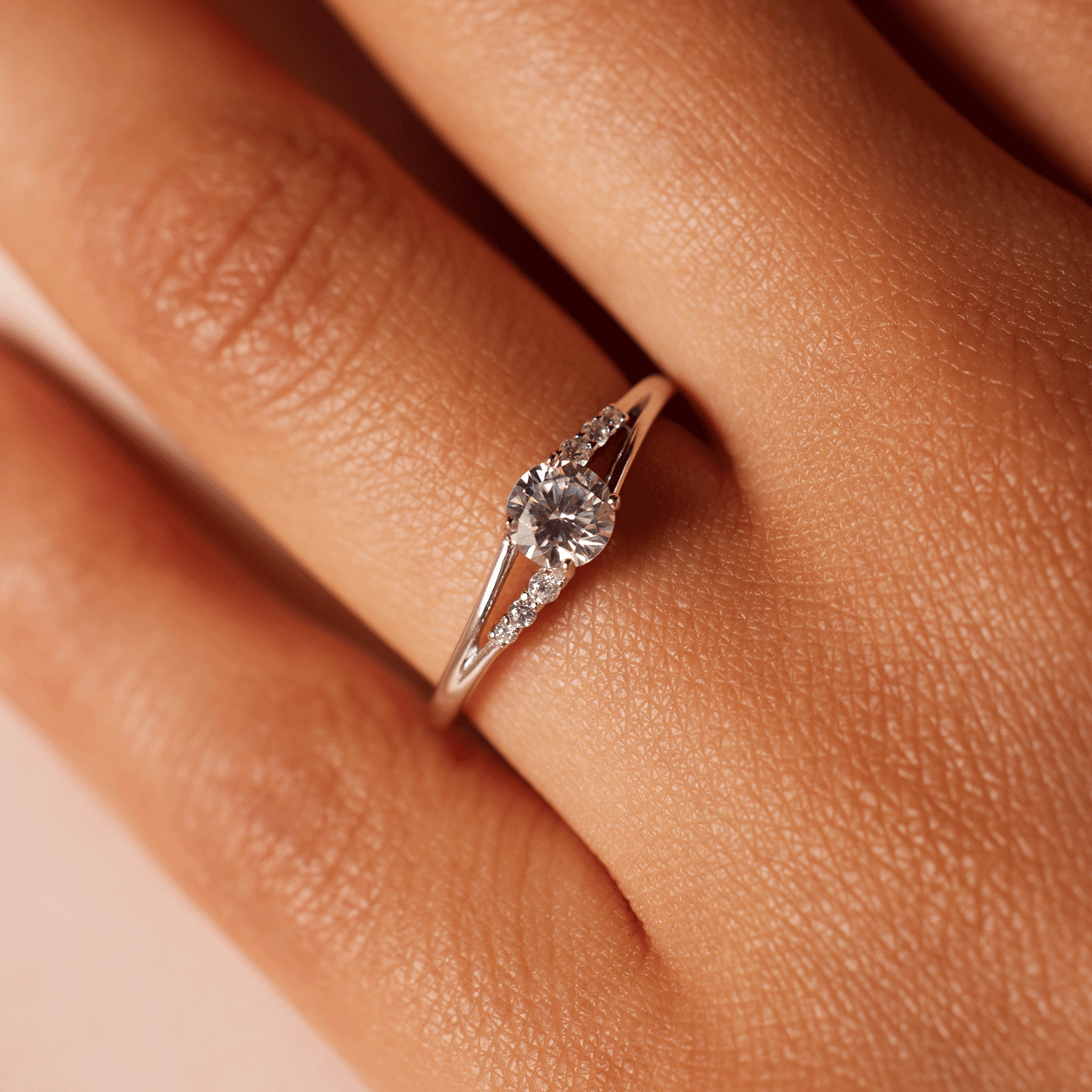 Ring, 925 Silber, mit Zirkonia