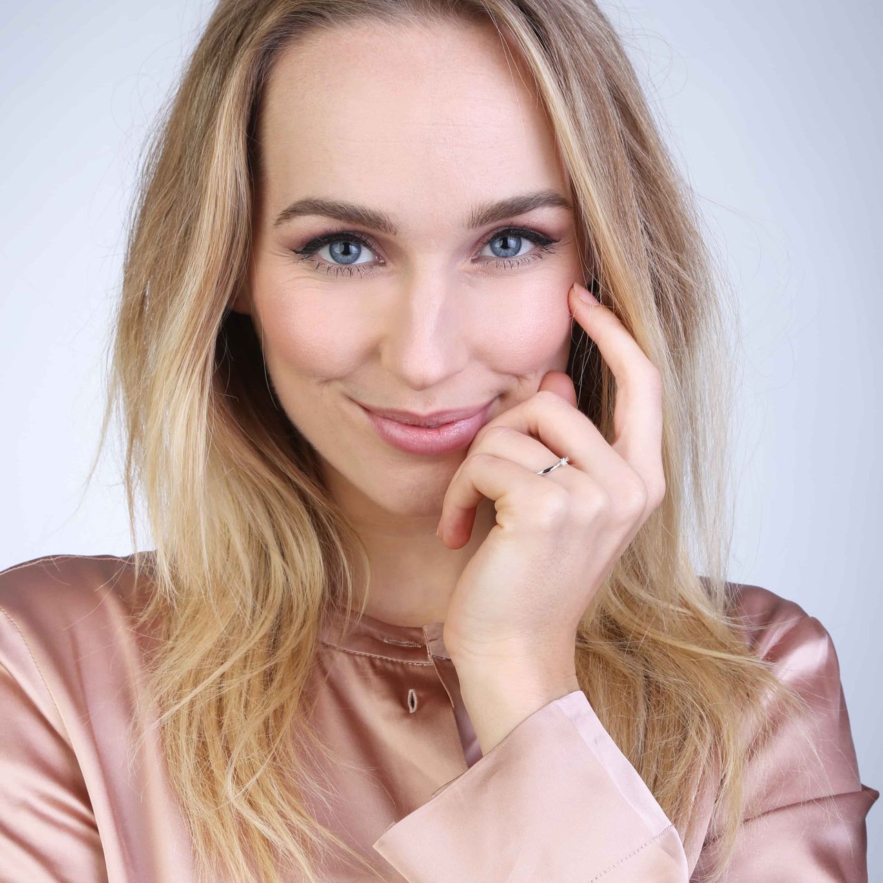 Witgouden solitair ring met diamant (0,08ct.)