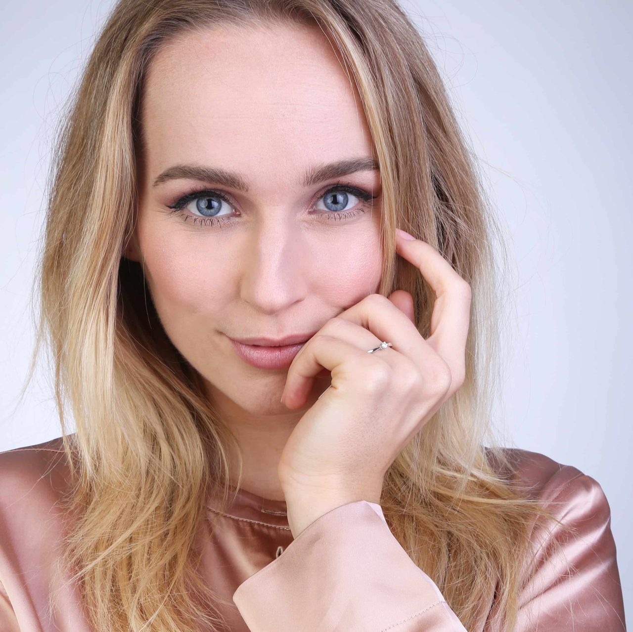 Witgouden solitair ring met diamant (0,20ct.)