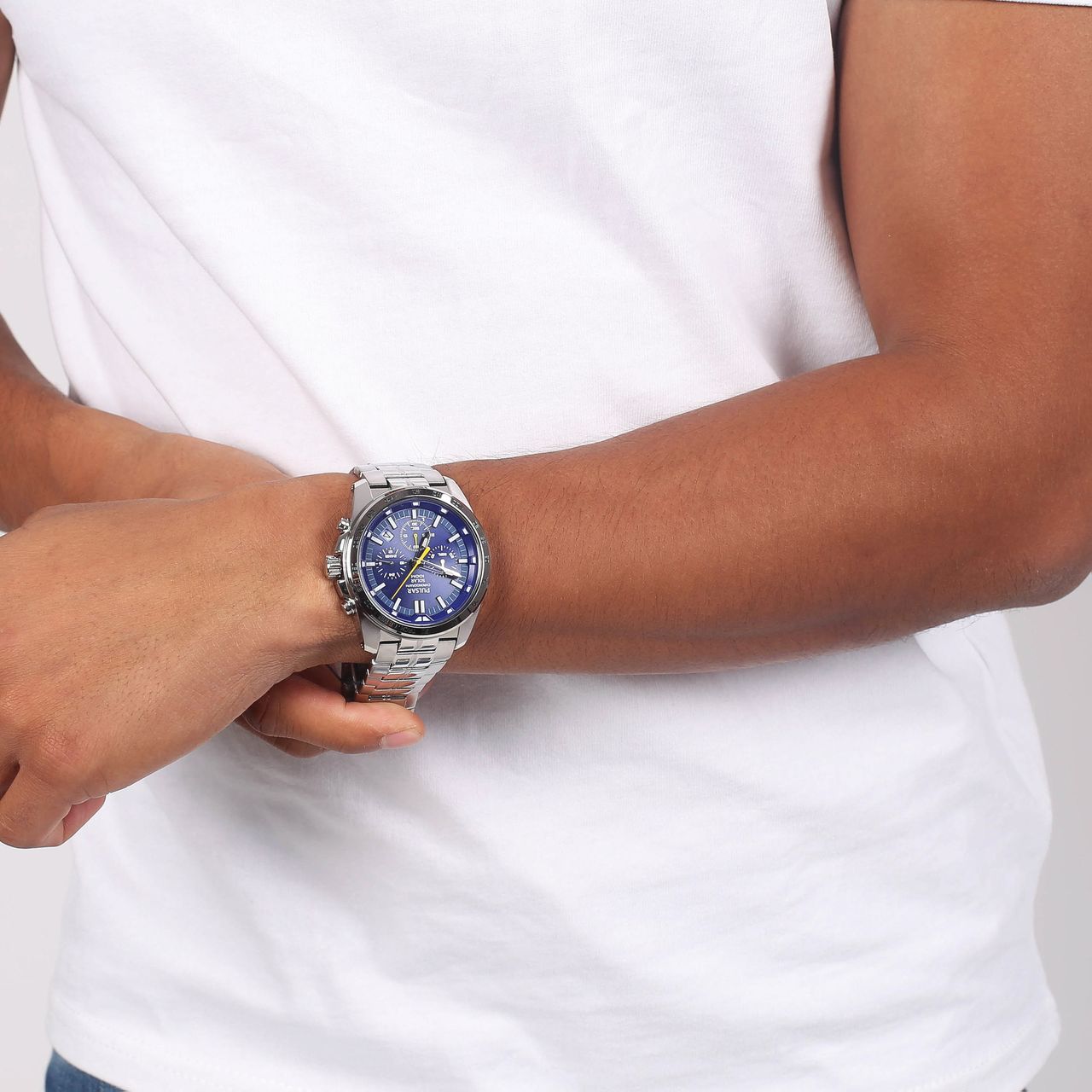 Pulsar heren solar chronograaf horloge PZ5001X1