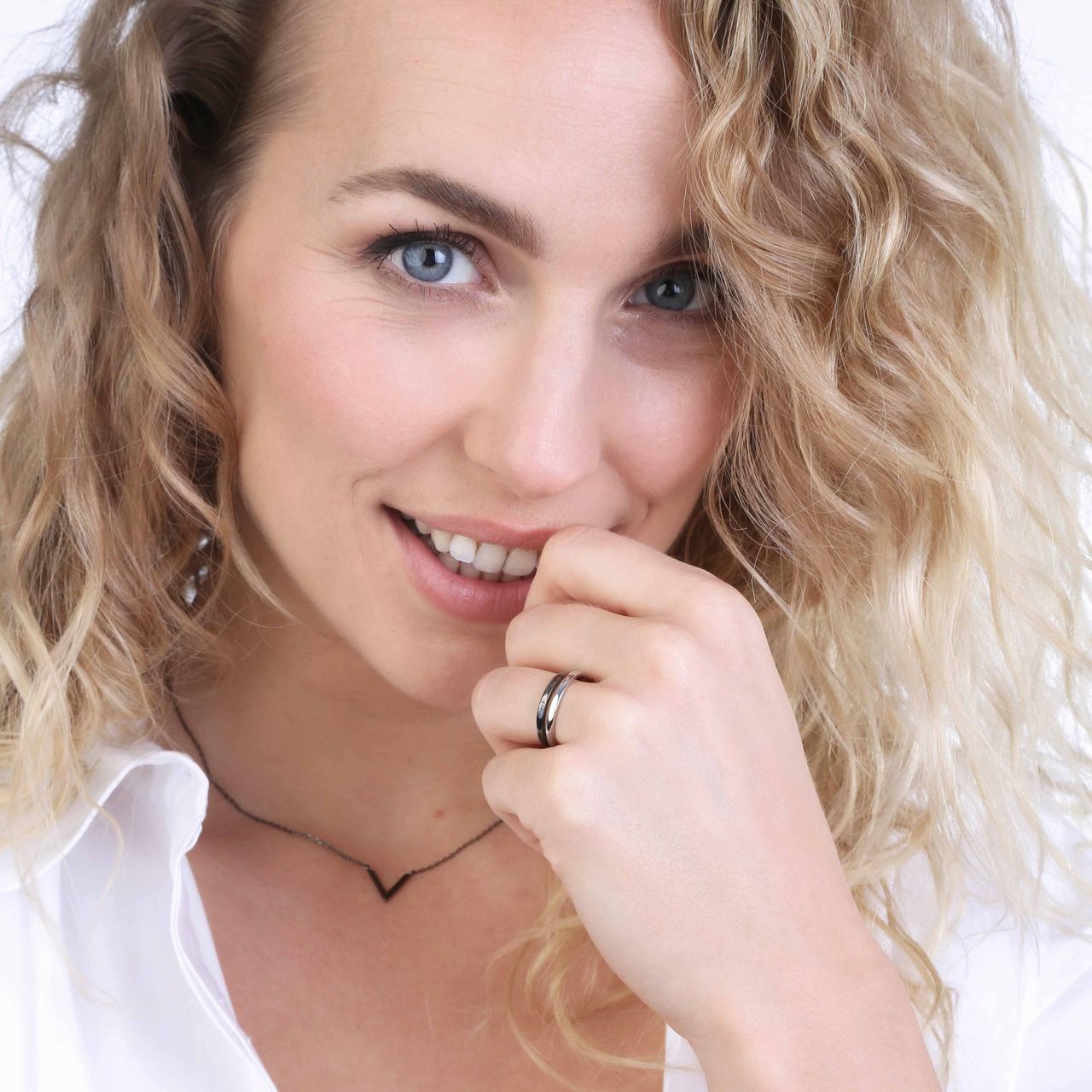 Zilveren ring blackplated