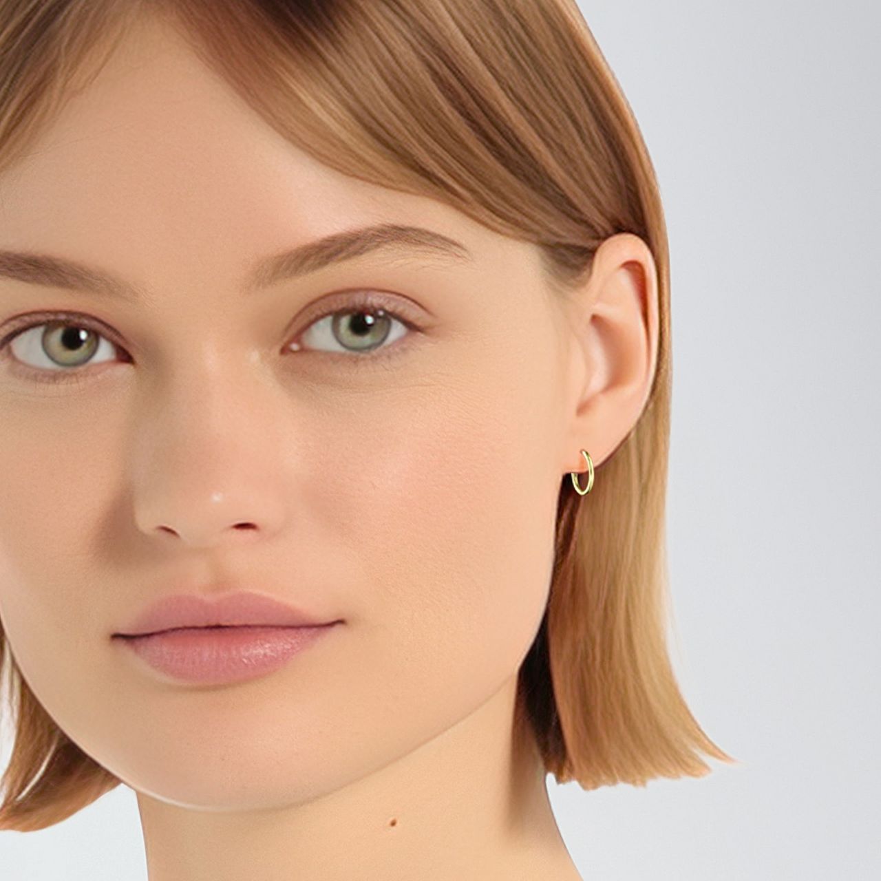 Zilveren goldplated oorringen voor dames