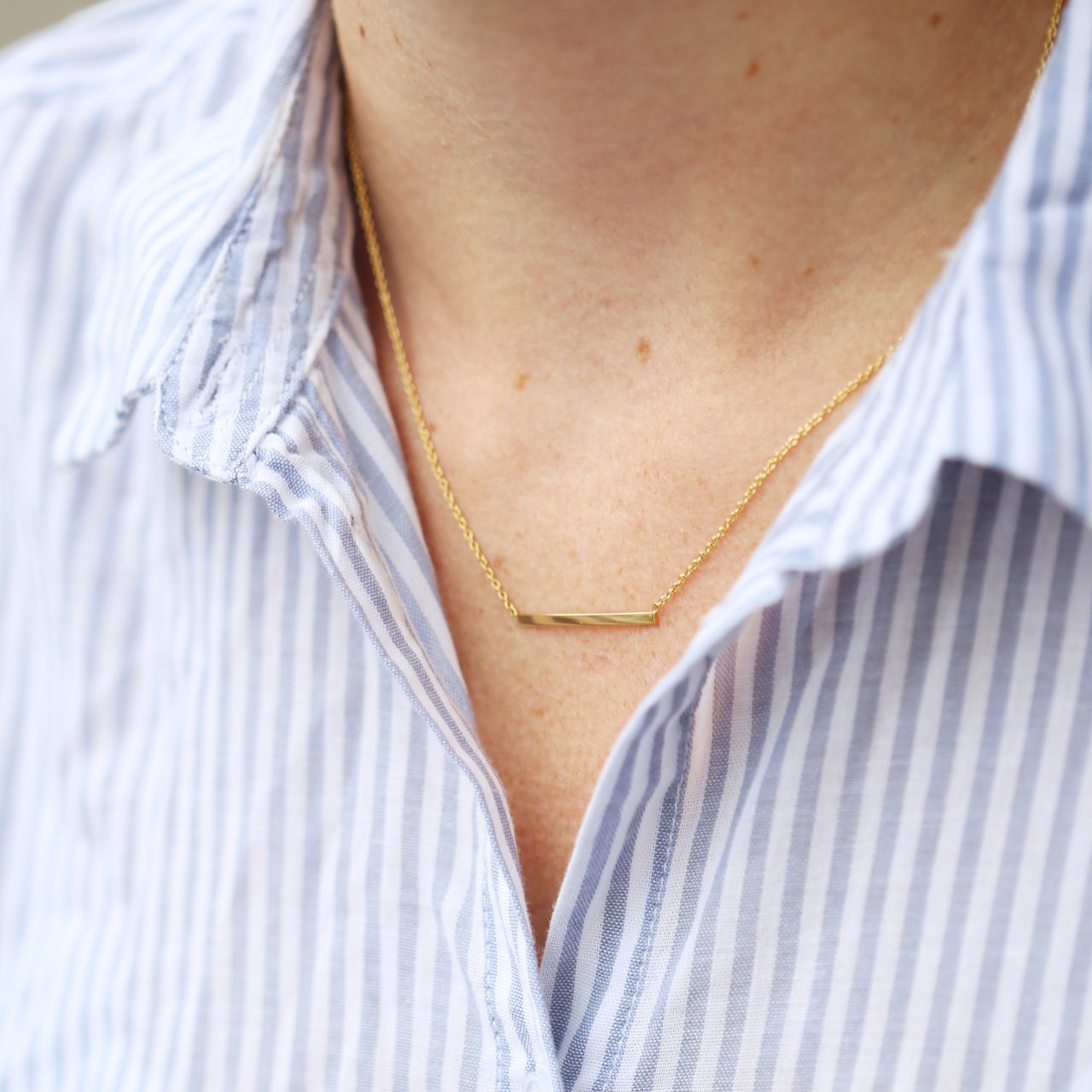 Zilveren goldplated ketting met hanger voor dames