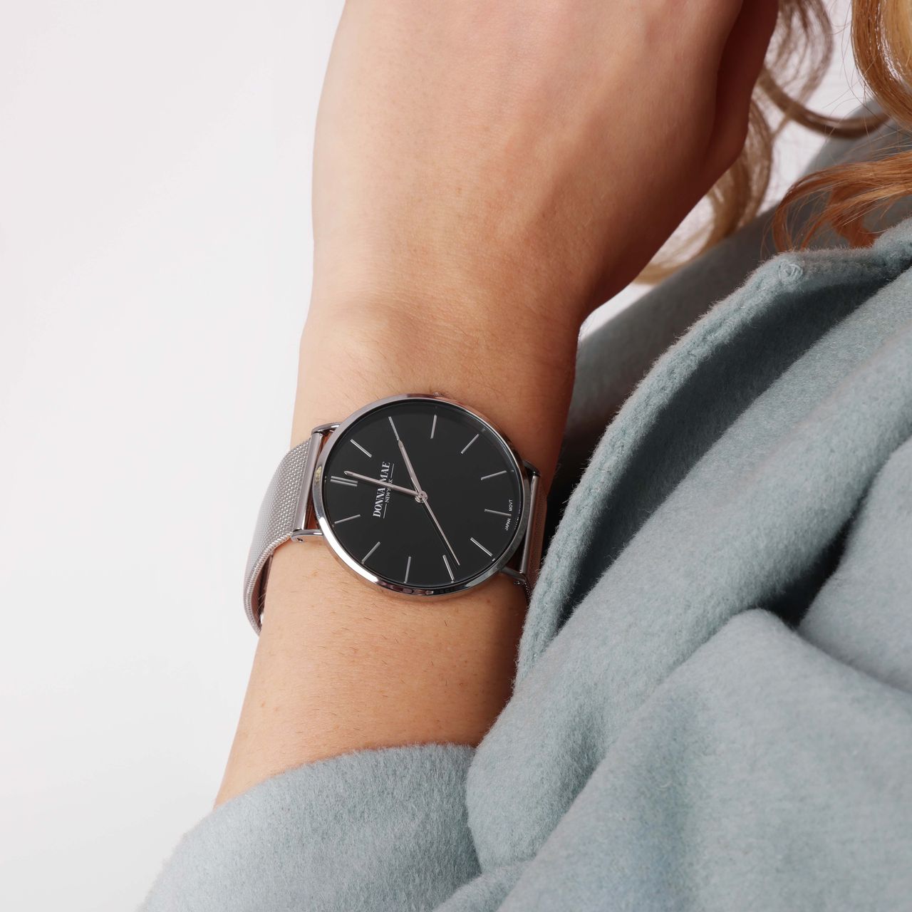 Donna Mae Dames Horloge Zilverkleurig
