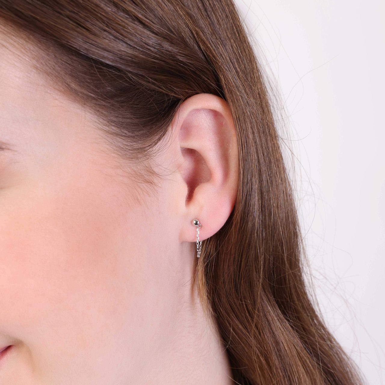 Zilveren oorbellen rhodiumplated bol