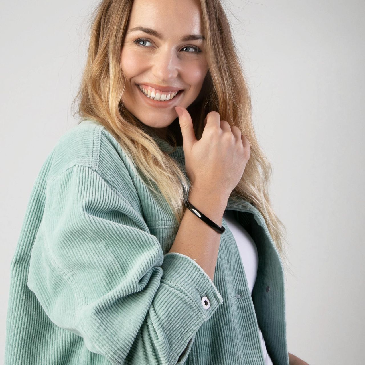 Gerecycled stainless steel armband bangle blackplated