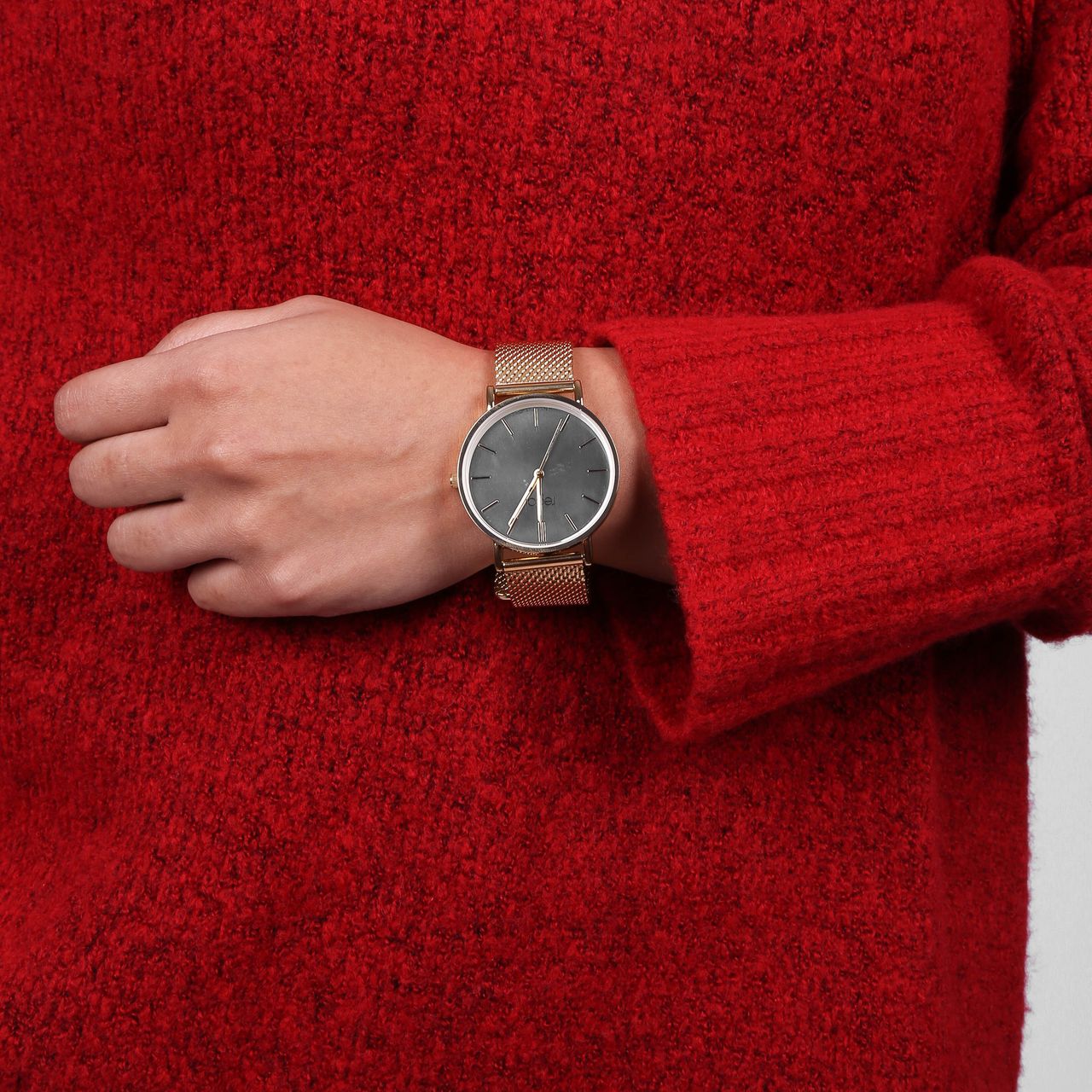 Regal mesh horloge limited edition rozekleurig