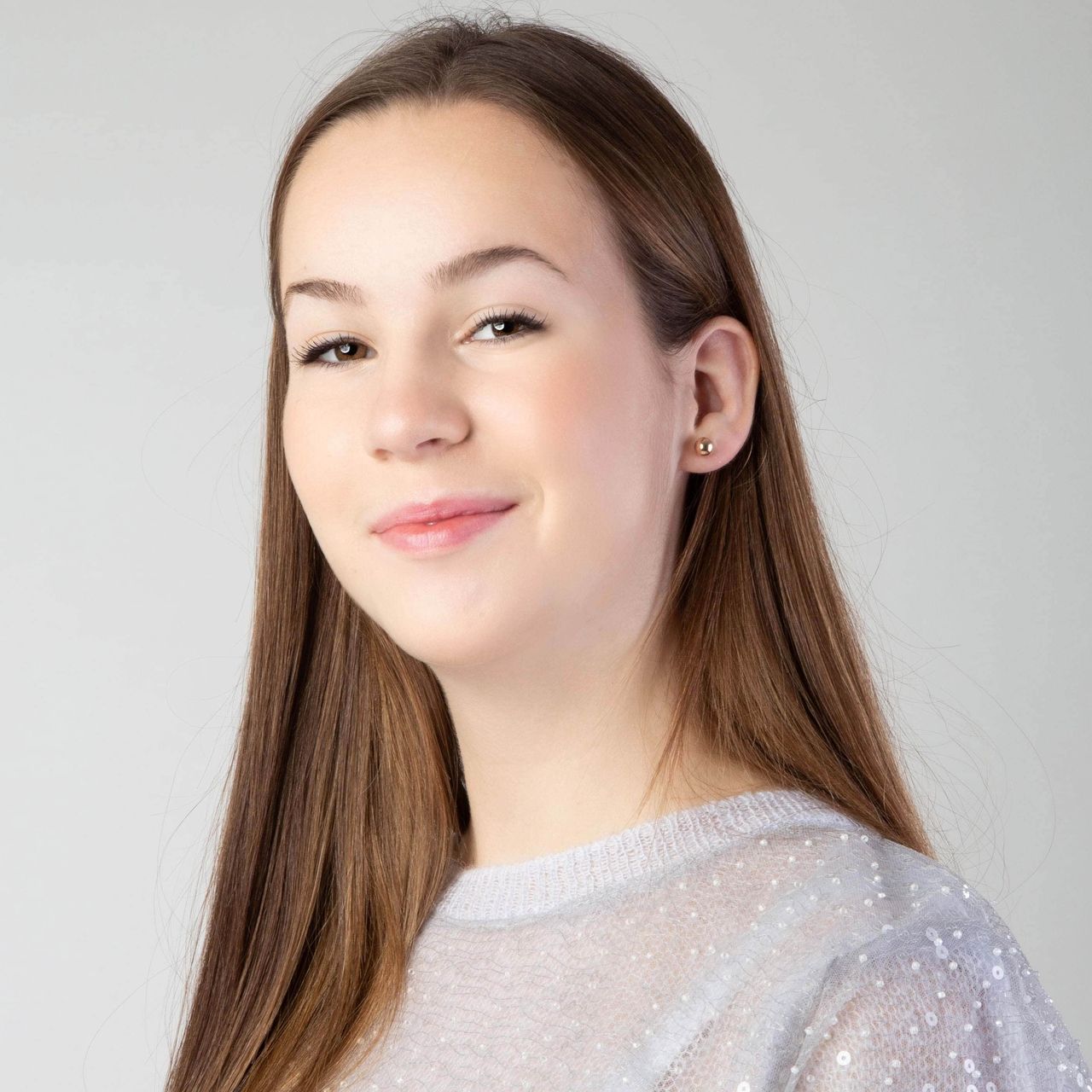 9 karaat oorknoppen bol rose voor dames