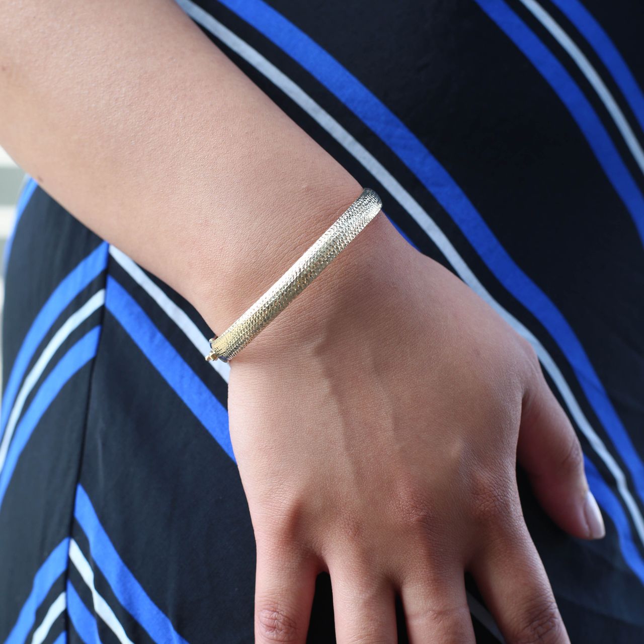 9 Karaat bangle diamond cut