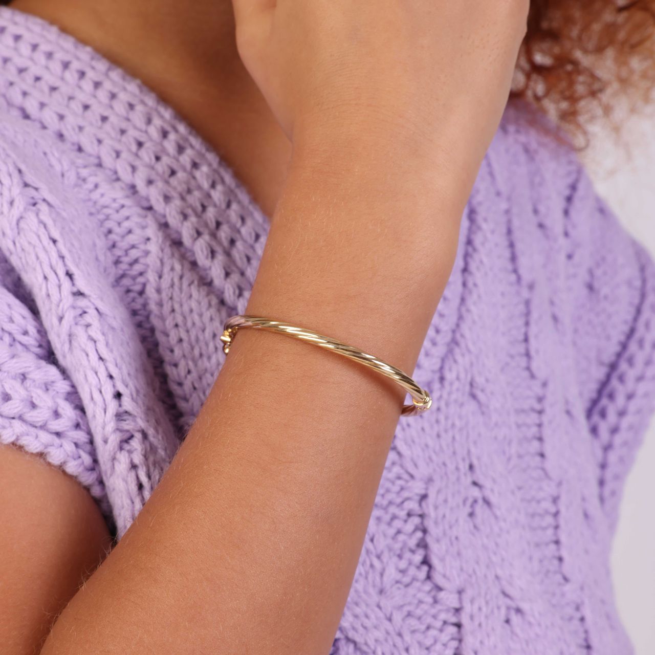 9 Karaat kinder bangle twist