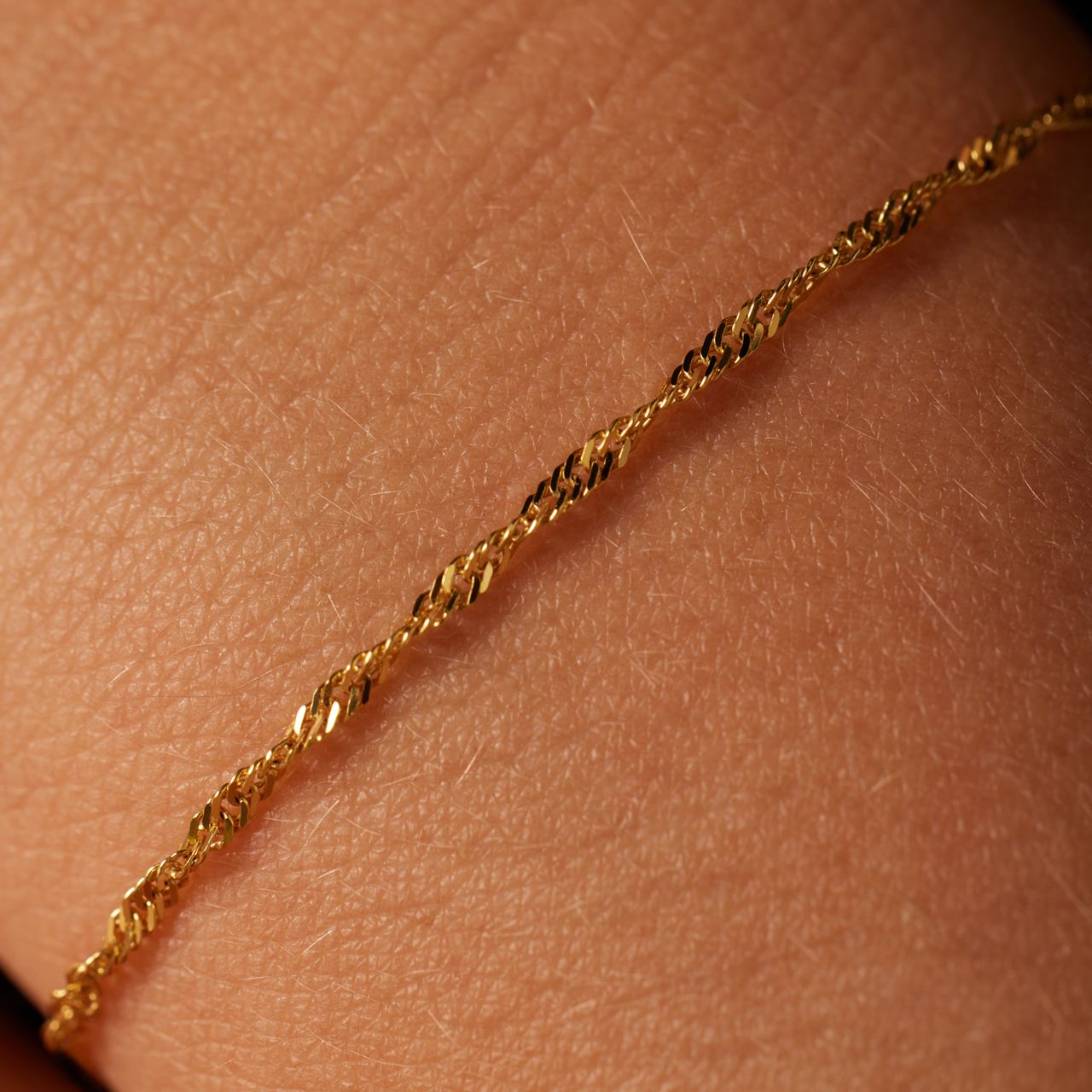 9 Karaat armband gourmet twist