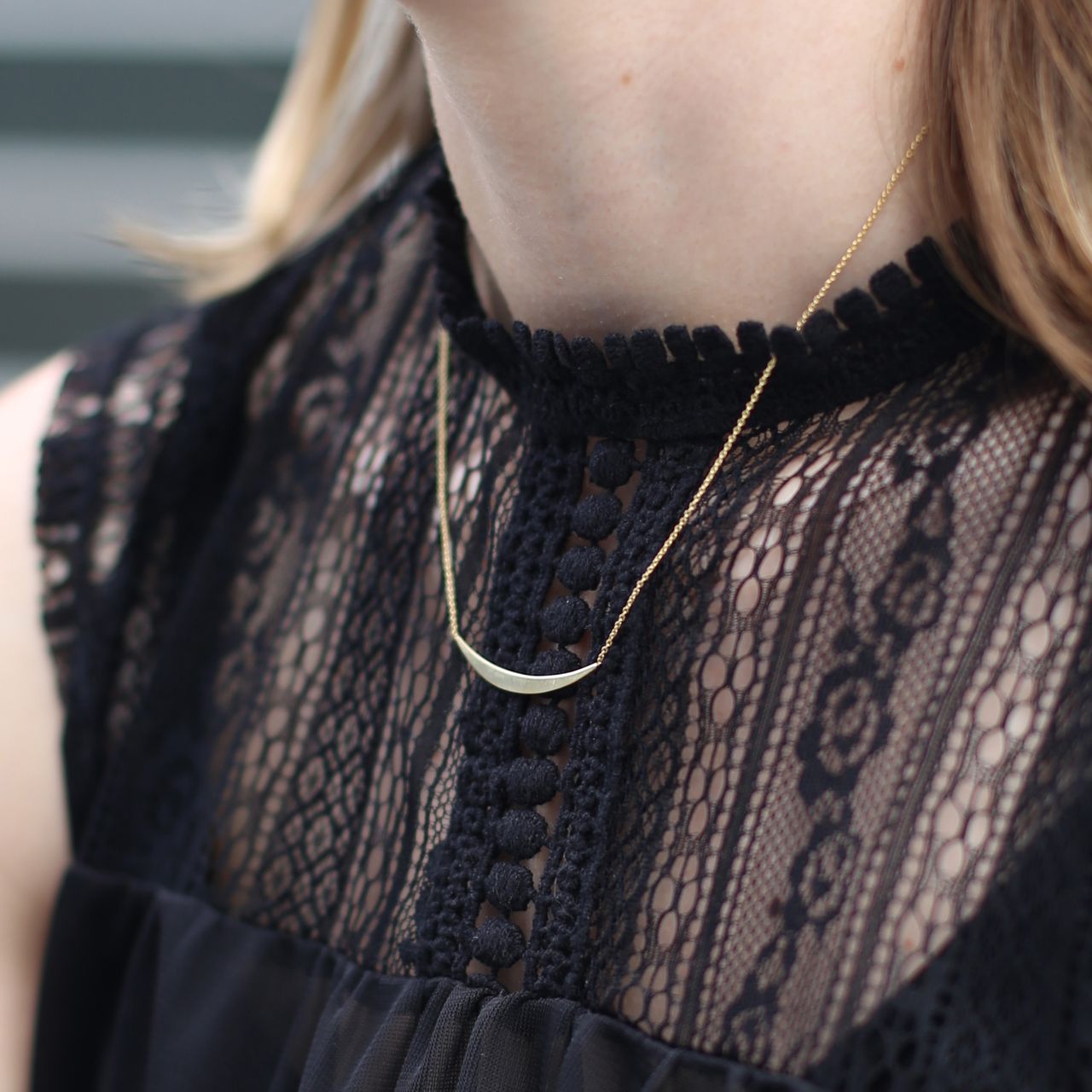 9 Karaat ketting met bar