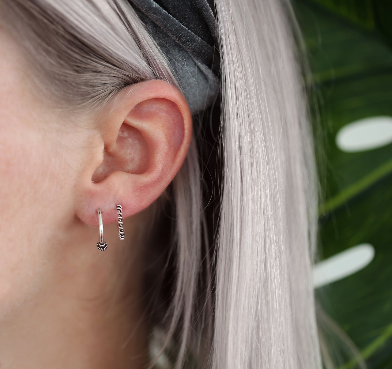 Zilveren oorbellen gedraaid Bali 12mm