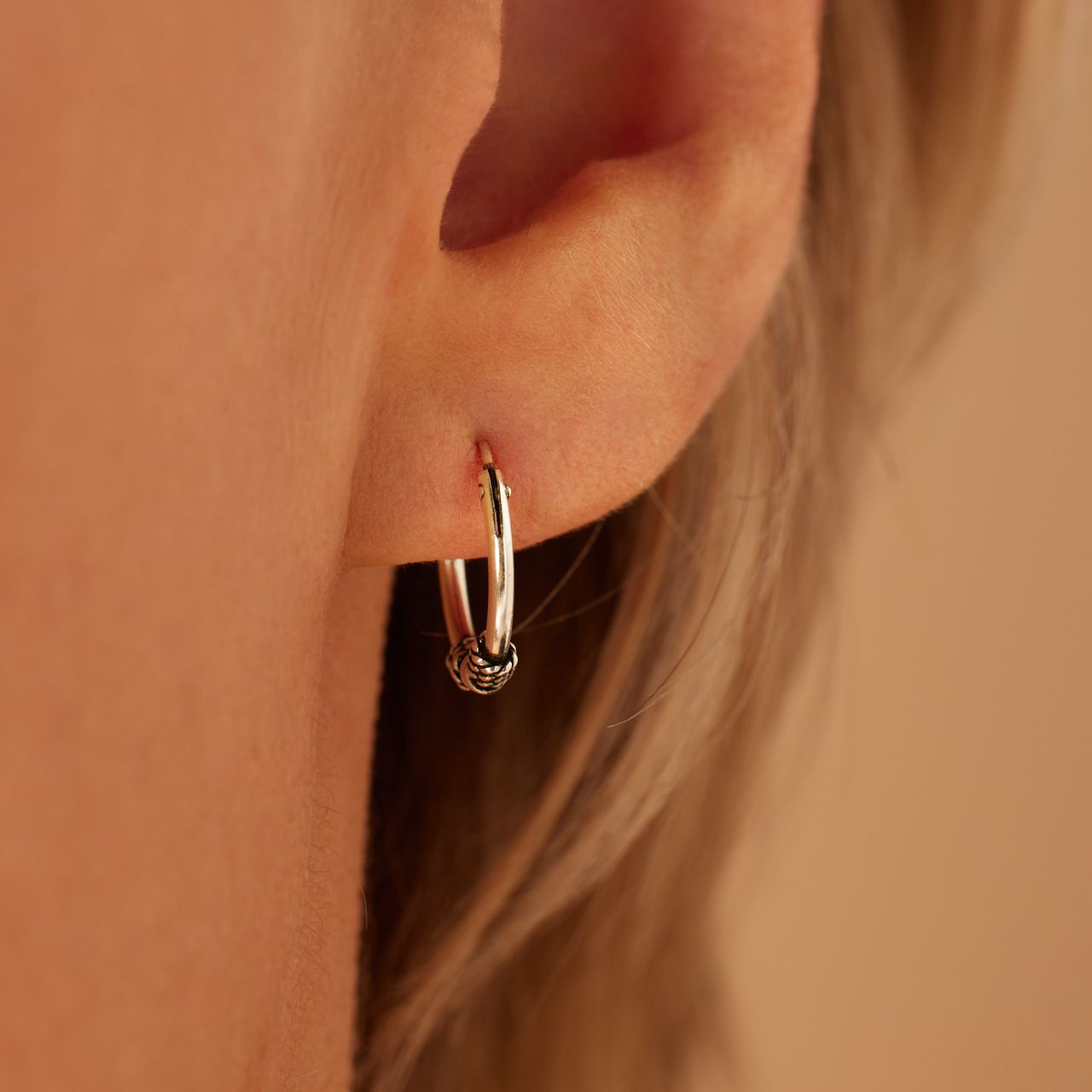 Zilveren oorringen Bali 12mm voor dames