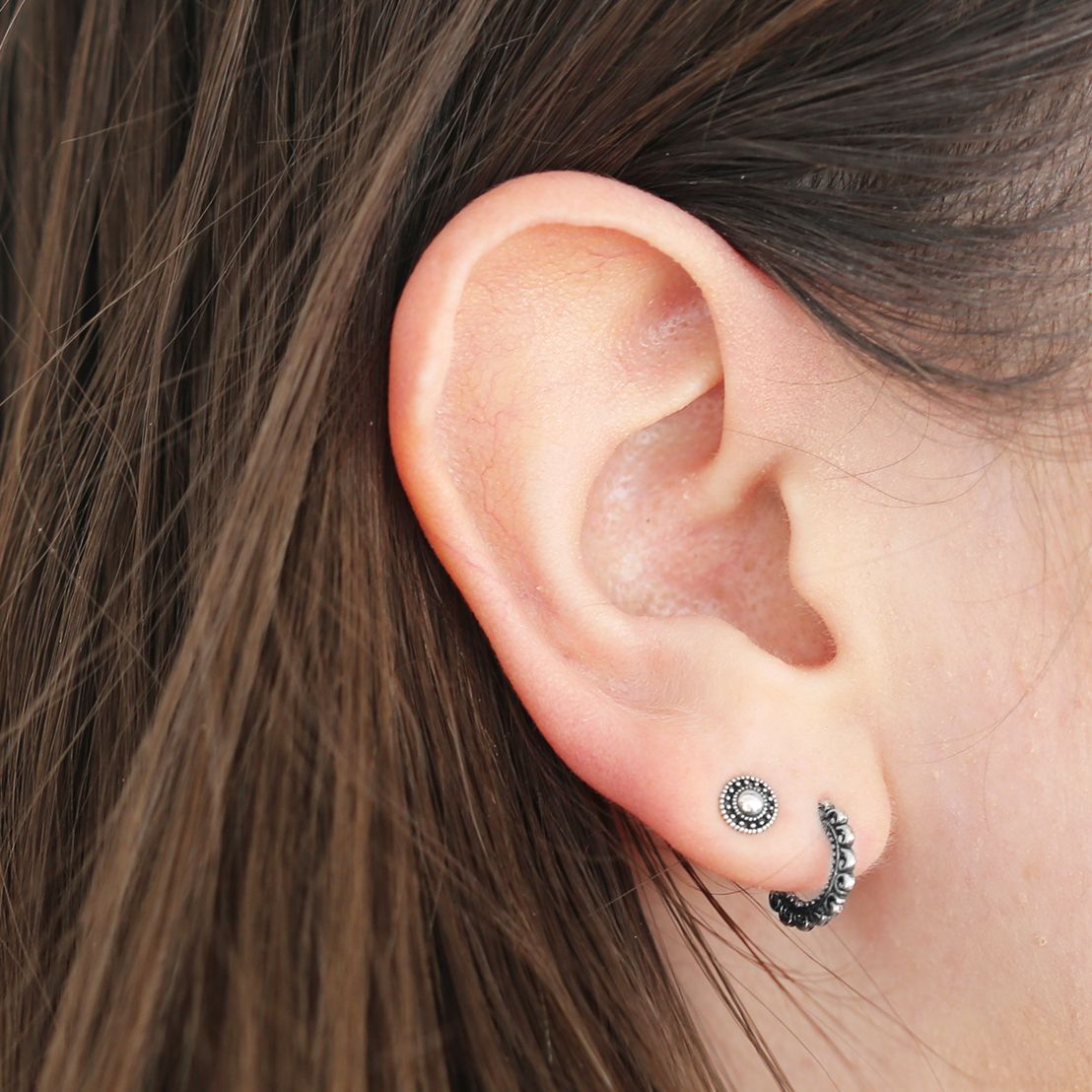 Ohrringe Bali, 925 Silber