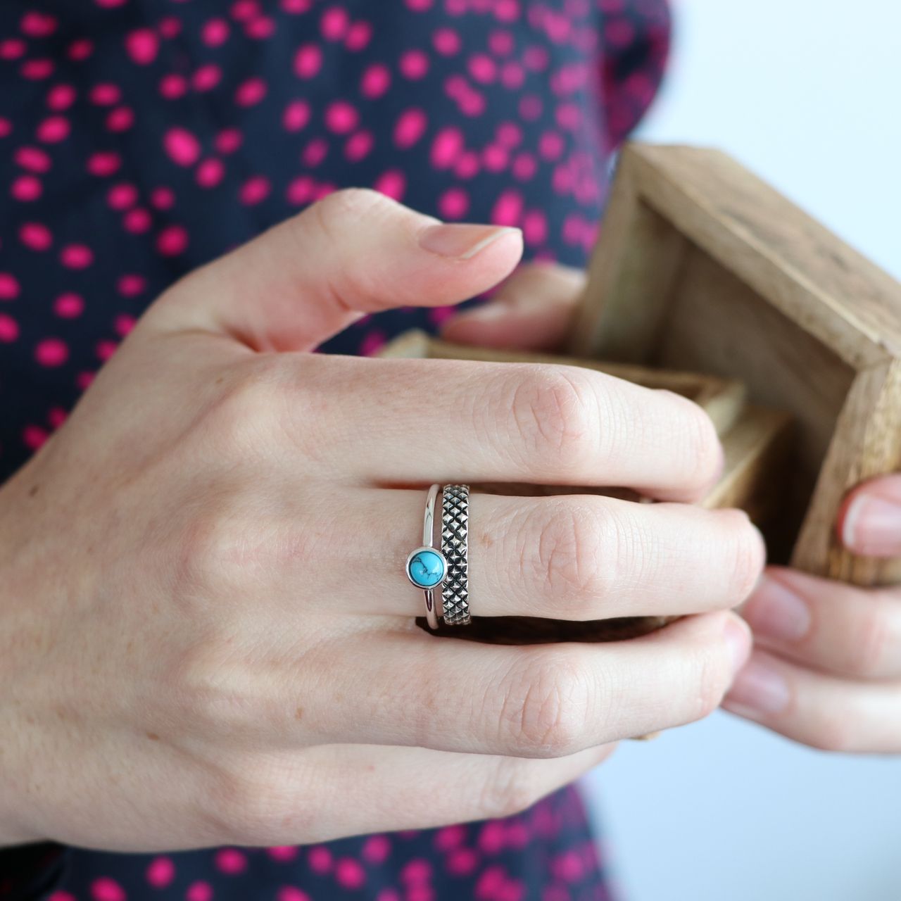 Zilveren ring Bali