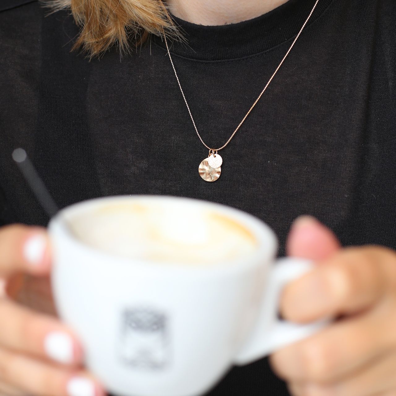 Byoux goudkleurige ketting muntjes