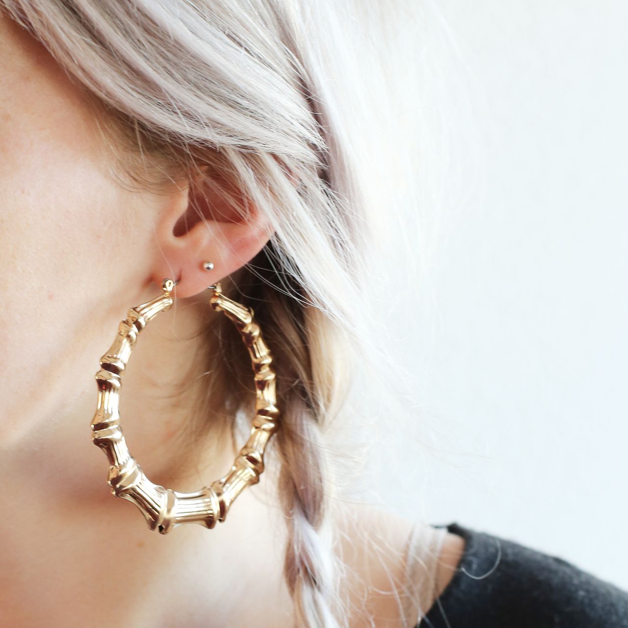 Bijoux goudkleurige oorringen voor dames
