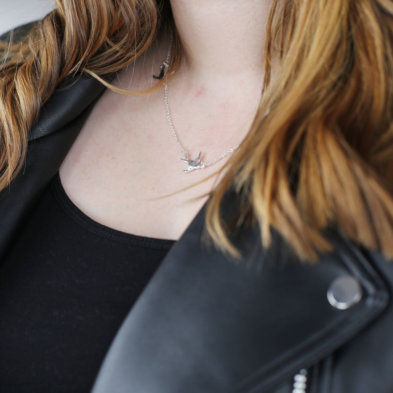 Zilverkleurige byoux ketting