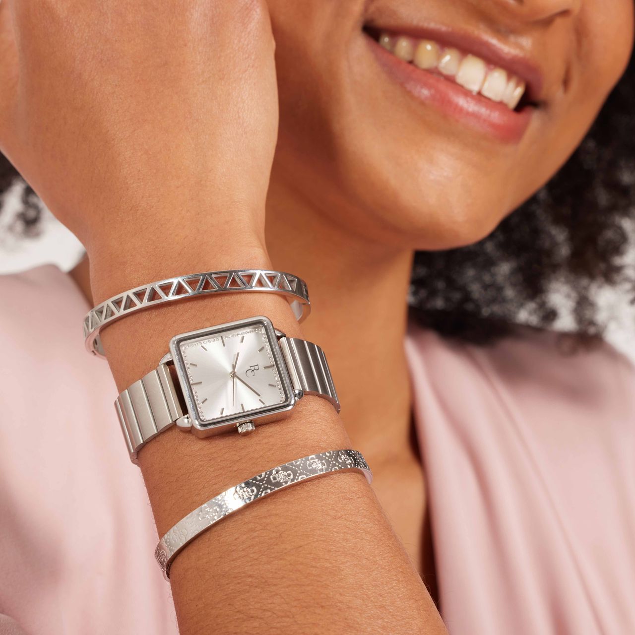 Guess Bangle, Armreif, Edelstahl, Triangle