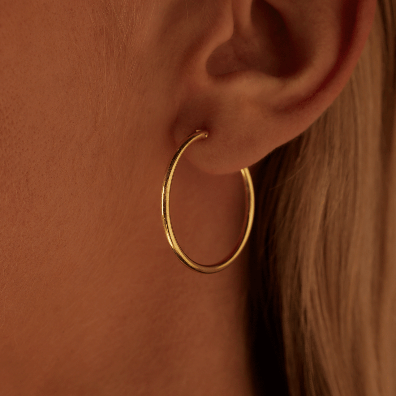 Zilveren goldplated oorringen voor dames