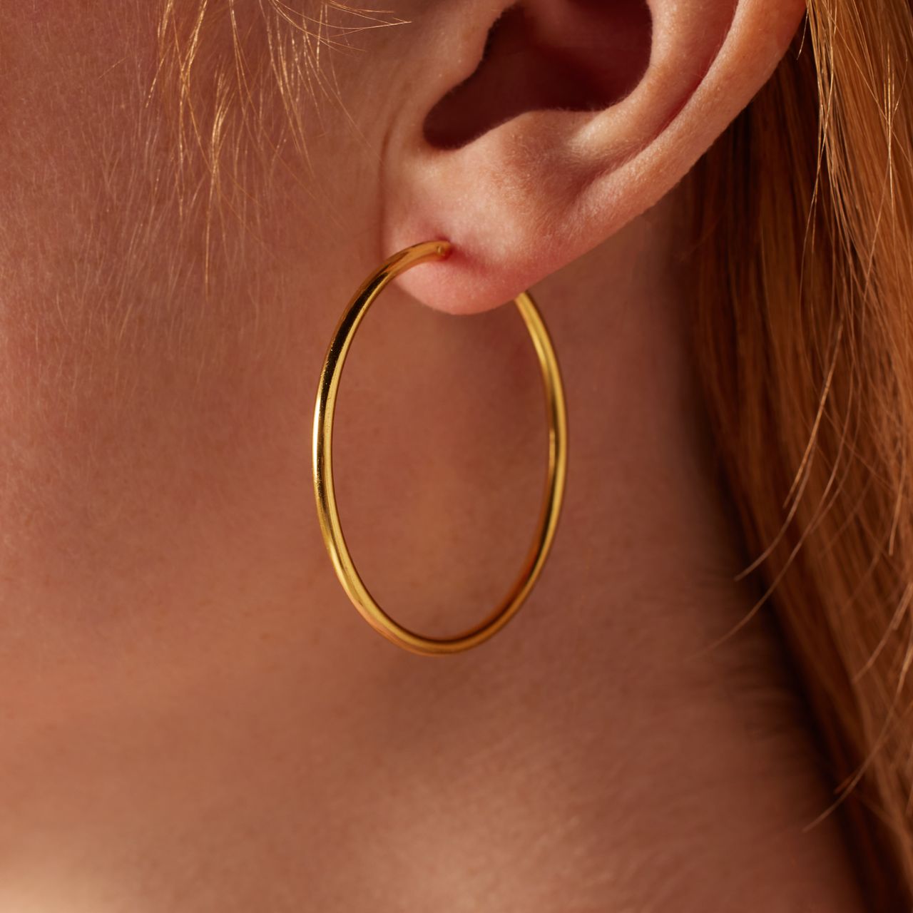 Zilveren goldplated oorringen voor dames