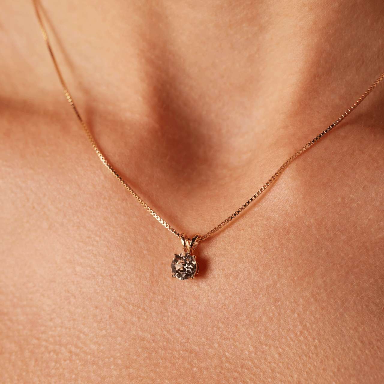 Zilveren ketting goldplated kristal white voor dames