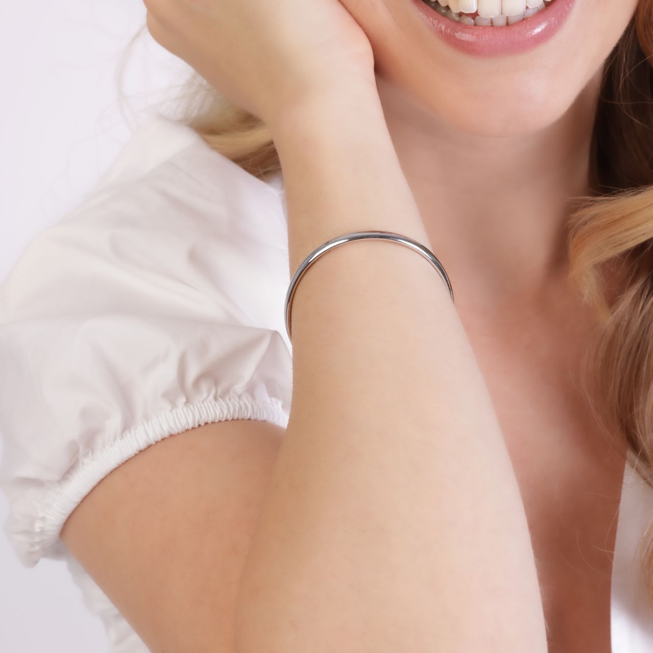 Zilveren armband bangle 4mm