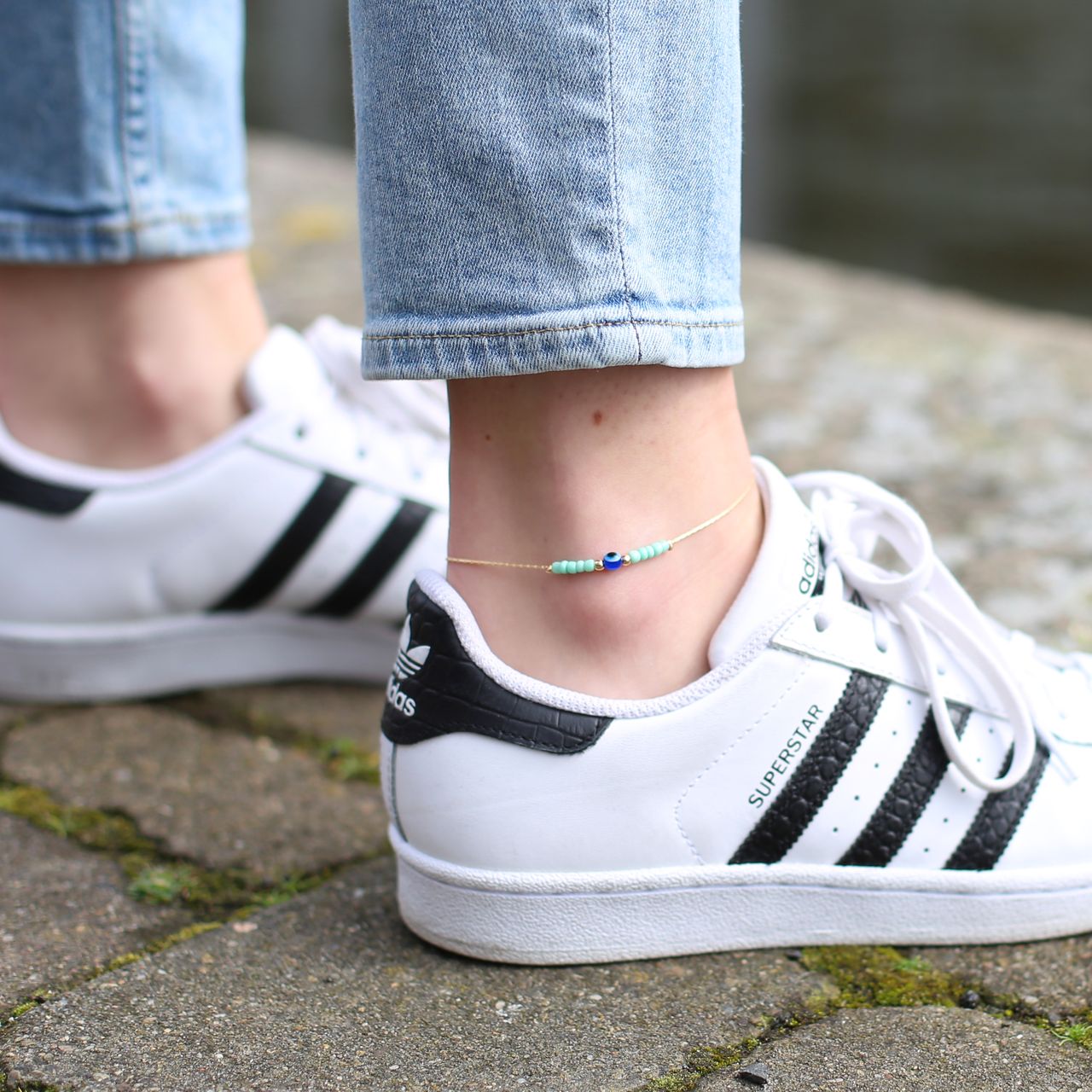 Bijoux goudkleurige enkelbandje voor dames