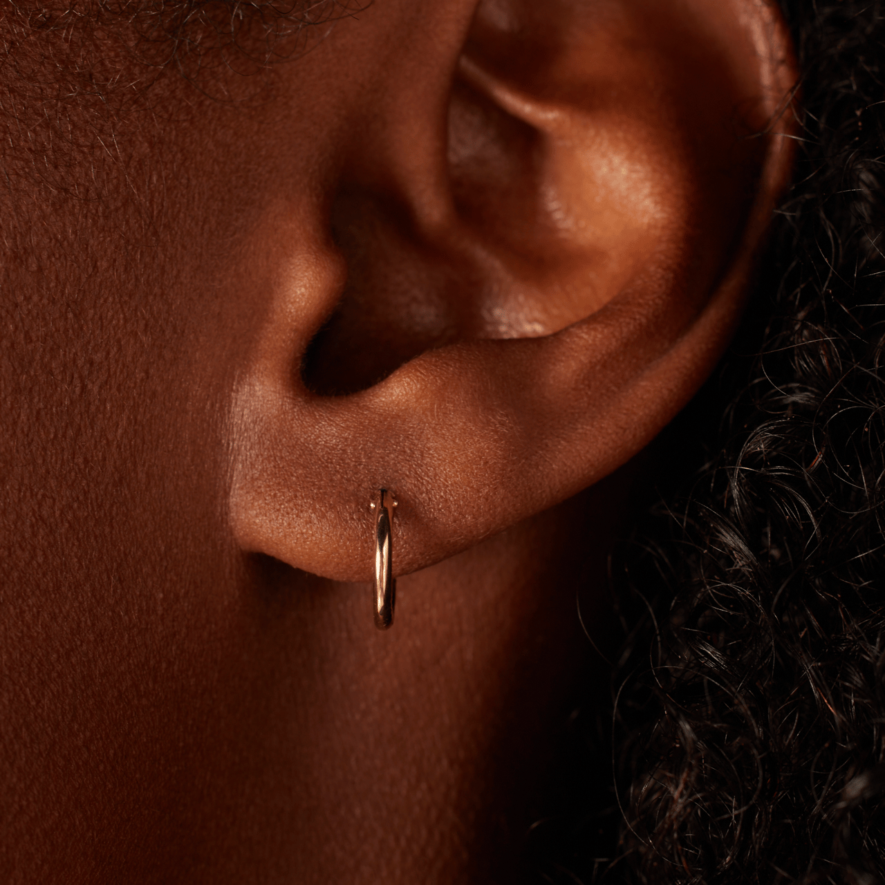 Ohrringe, 375 Gold, 11 mm