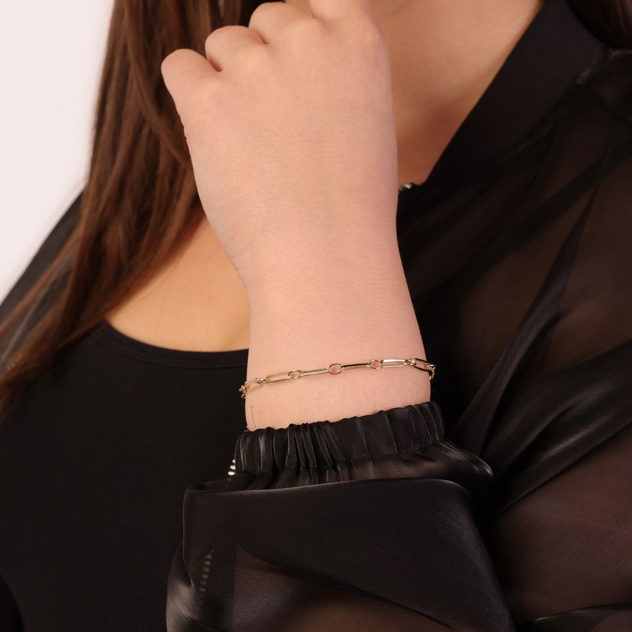Armband Closed Forever aus 585 Gelbgold