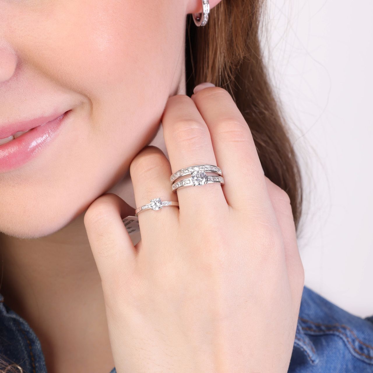 Zilveren ring zirkonia