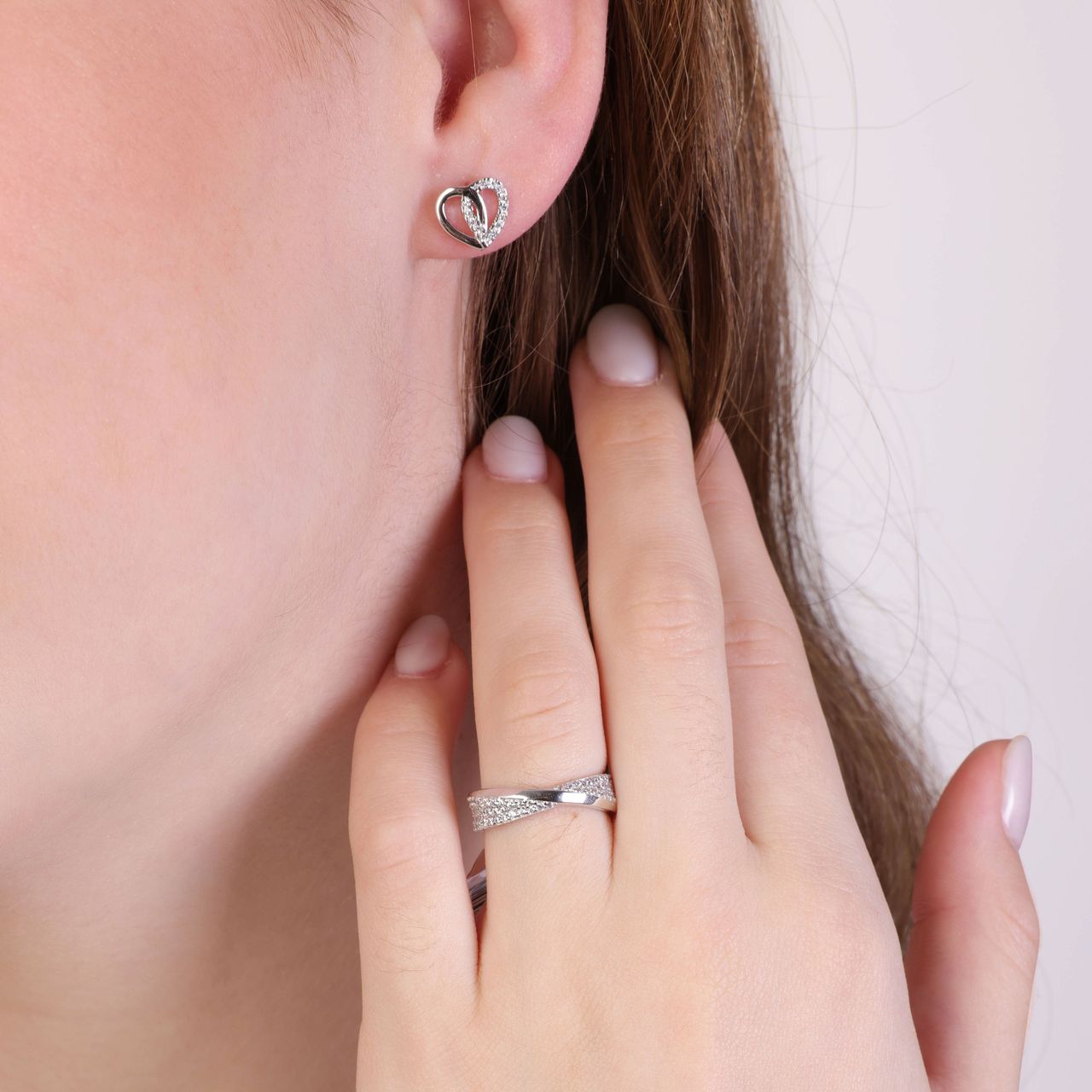 Zilveren ring zirkonia