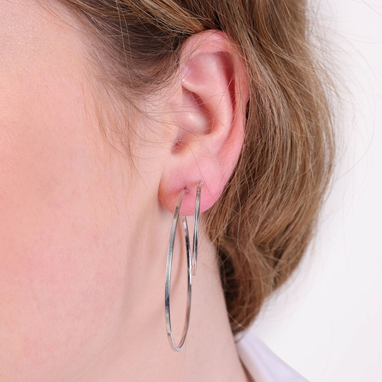 Ohrringe aus 925 Silber, 30 mm