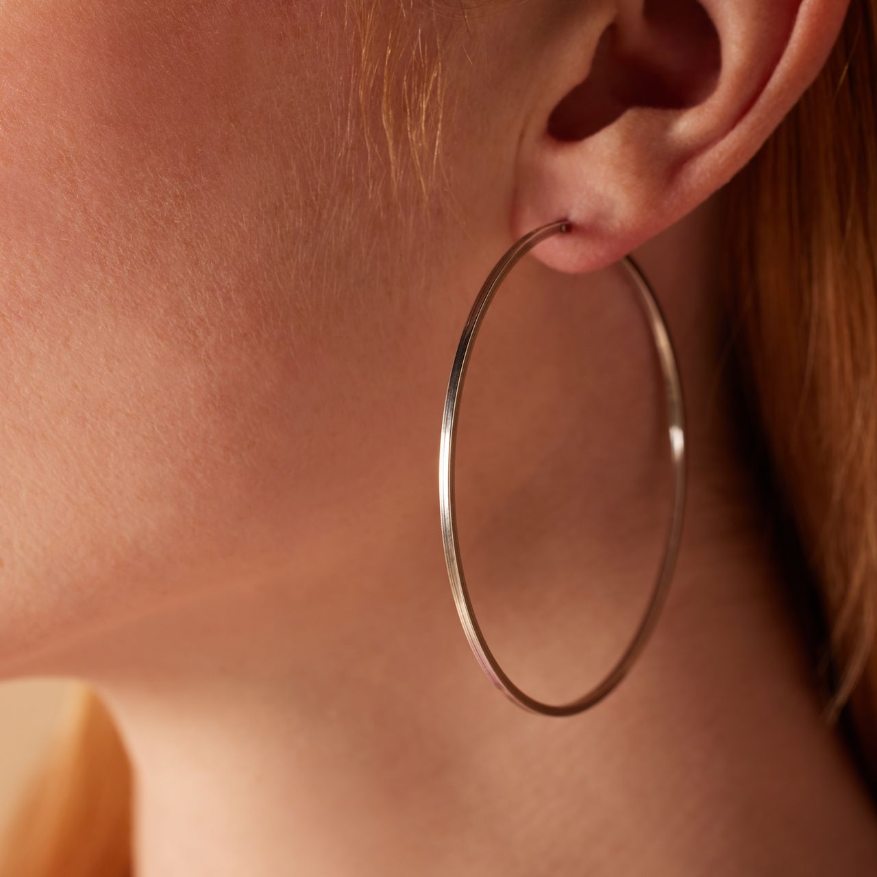 Ohrringe aus 925 Silber, 60 mm