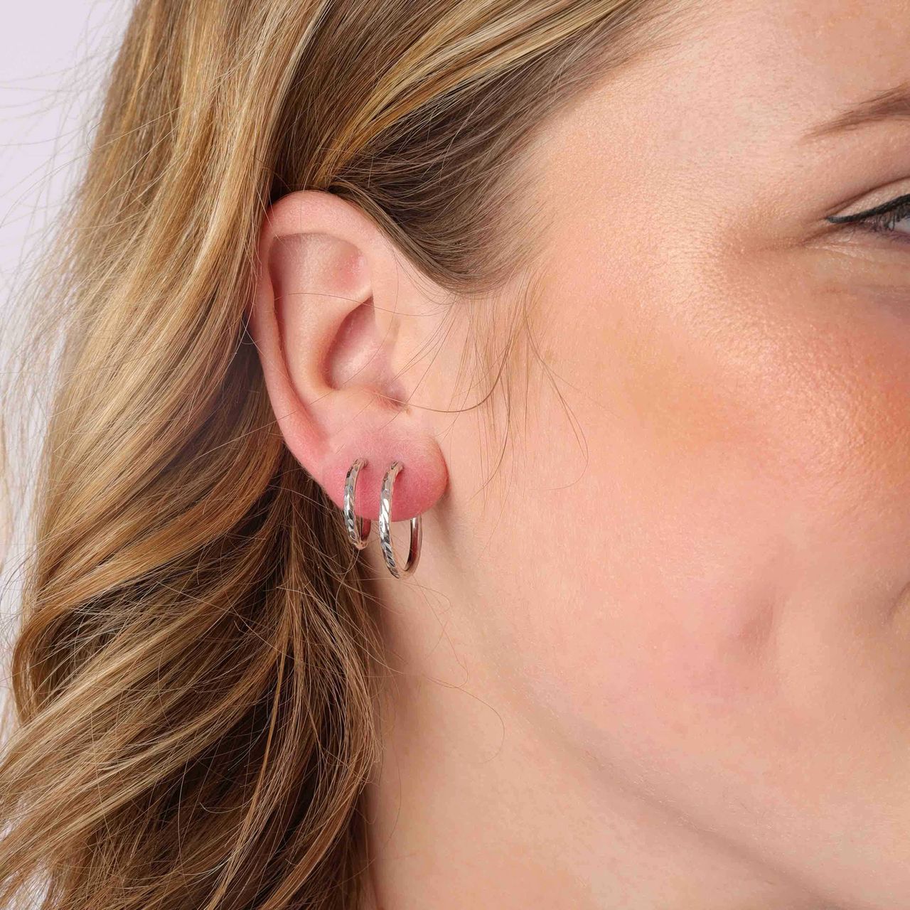 Zilveren oorringen 15mm hinge voor dames