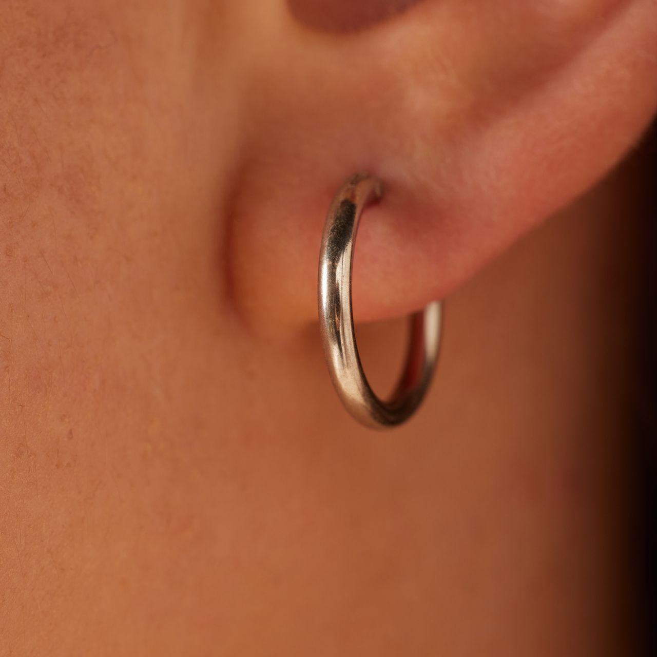 Zilveren oorringen 15mm voor dames