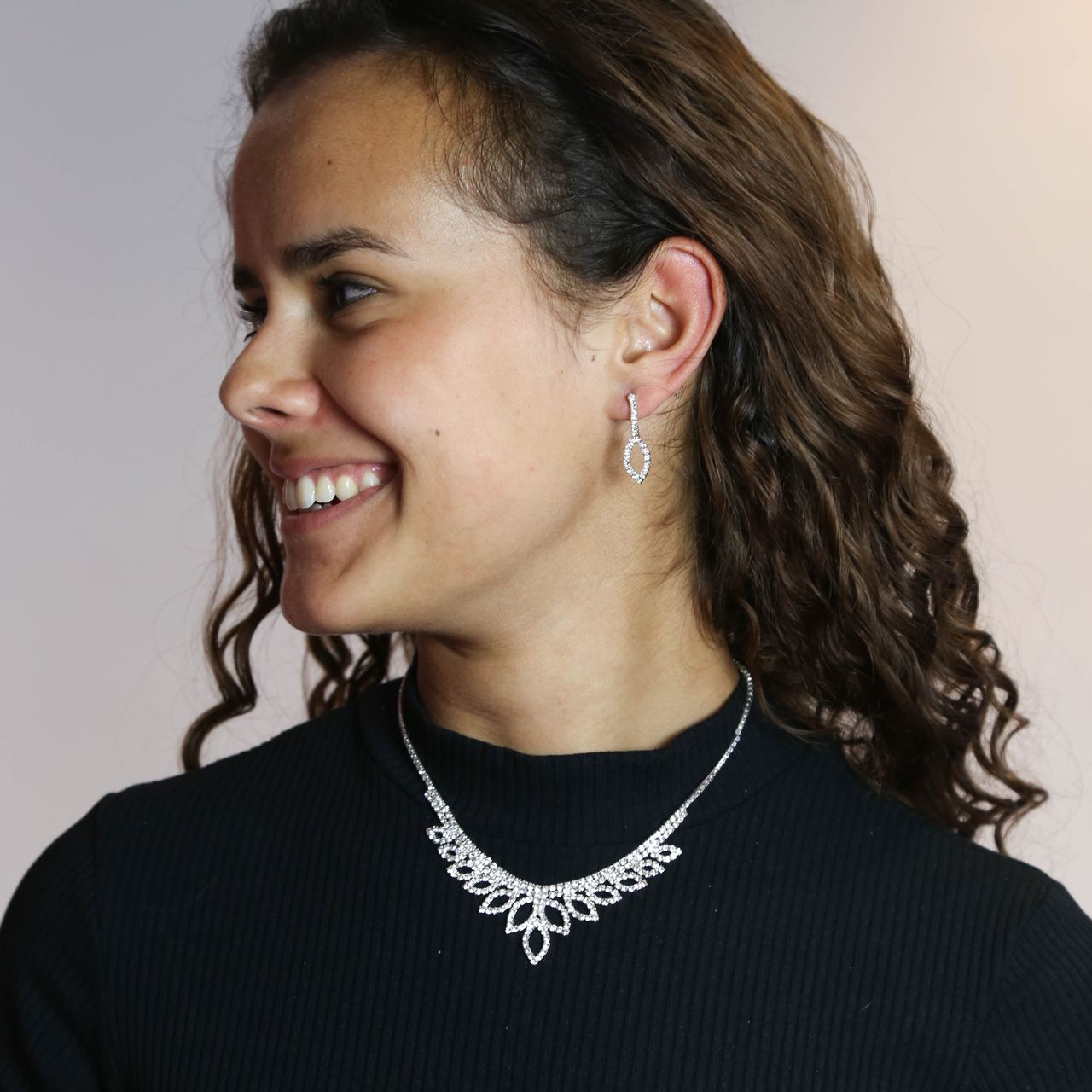 Red Carpet bijoux set ketting met oorbellen