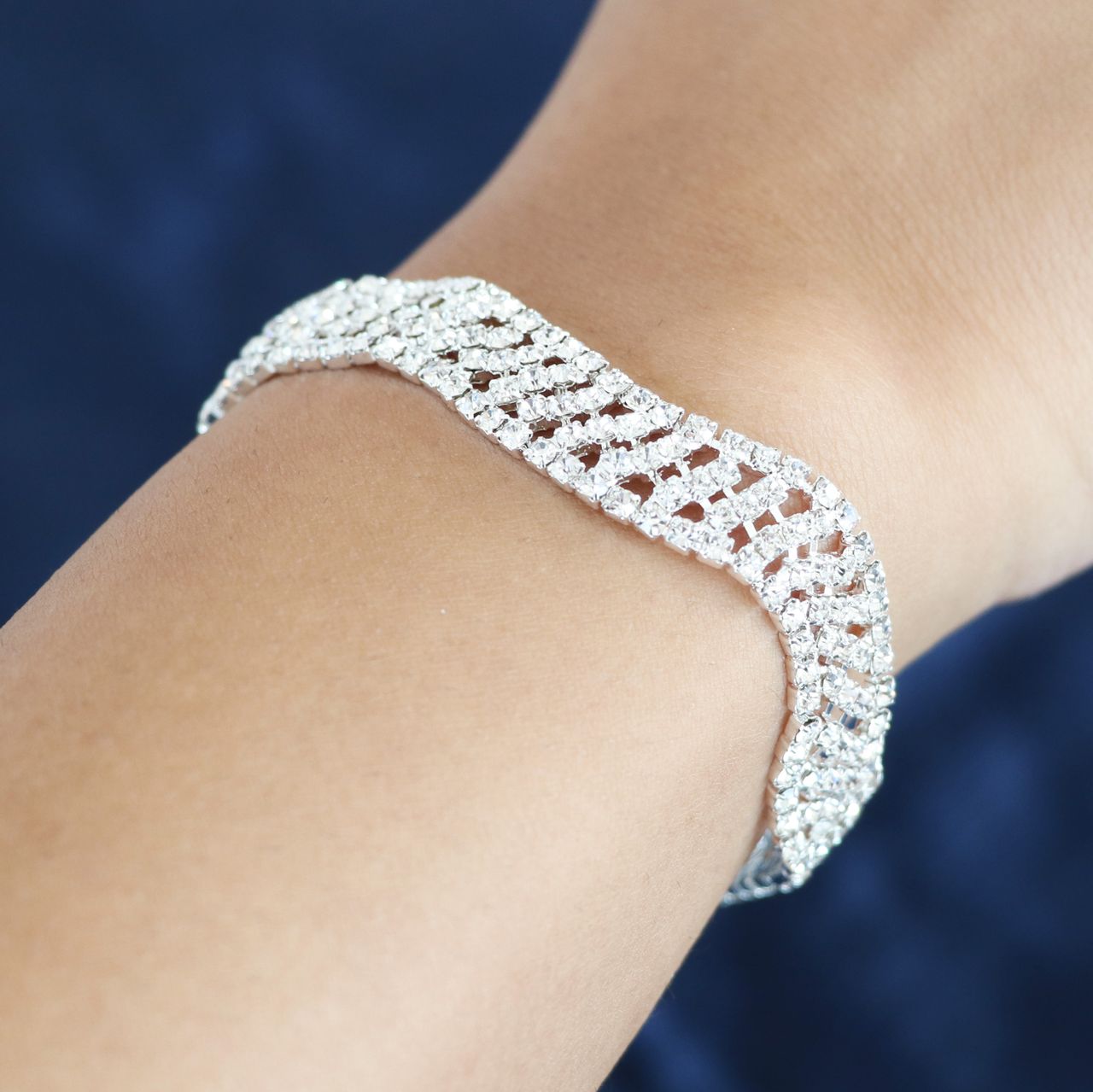 Red Carpet byoux armband zilverkleurig