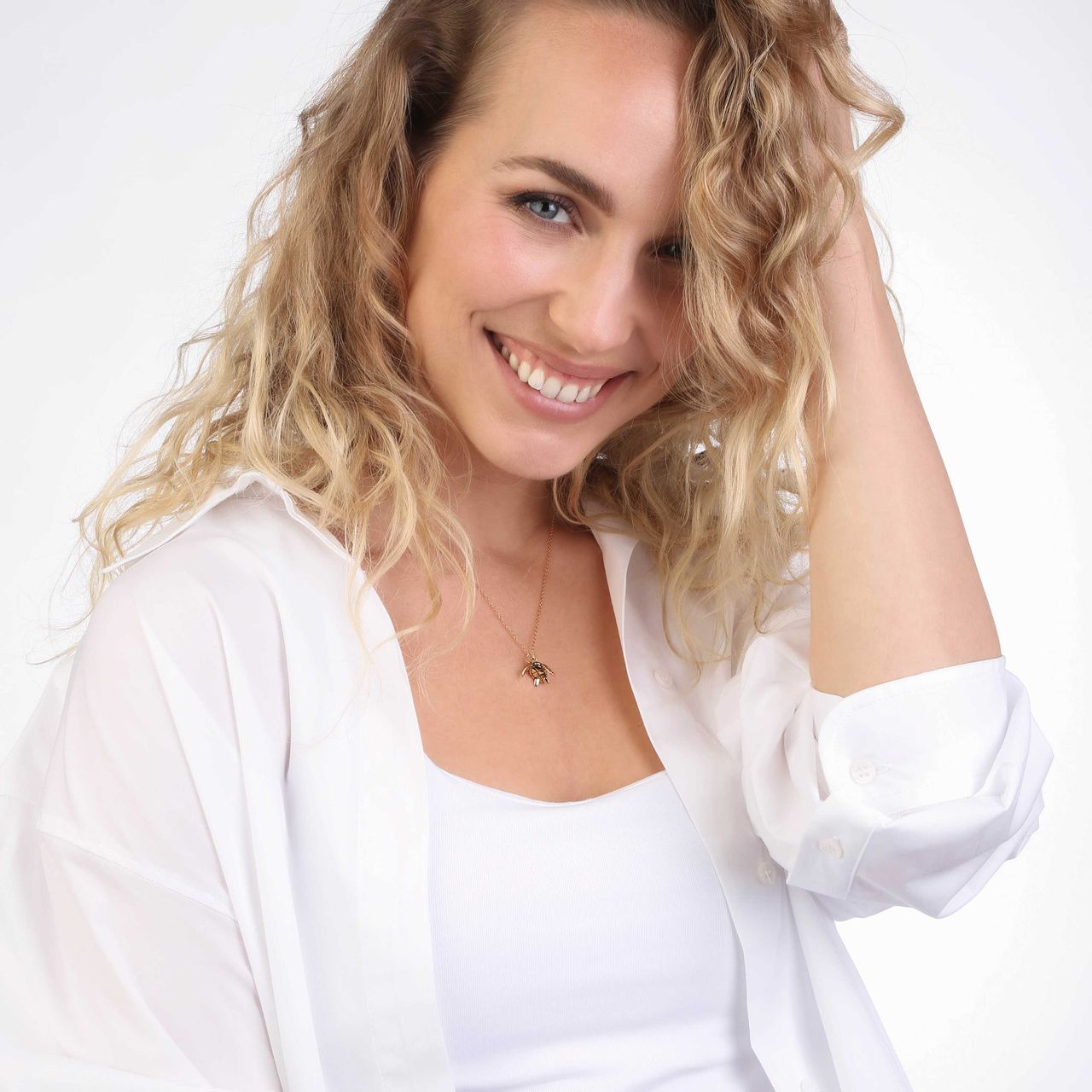 Zilveren ketting&hanger schildpad