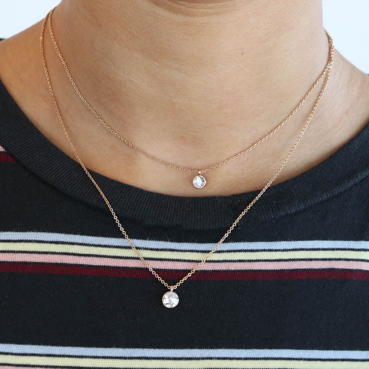 Bijoux goudkleurige ketting met hanger voor dames