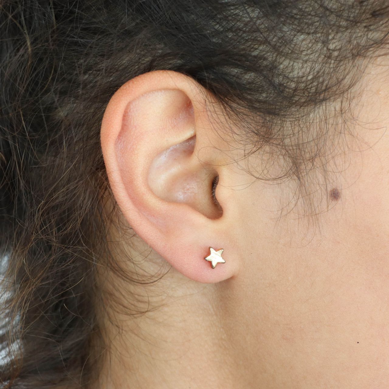 Zilverkleurige byoux oorknoppen set